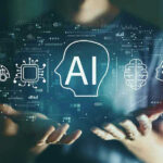 AI’s Dark Side Leads to Tragedy Person holding virtual icons related to artificial intelligence.