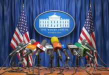 Vance Torches ‘Cash To Iran’ Claim Multiple microphones at White House press briefing podium.