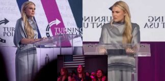 Erika Kirk is Interrupted By Heckler Shouting Disgusting Slur Before She Hits Back With Response