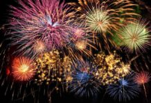 July Fourth Fun, Then Body Bags Colorful fireworks exploding in the night sky