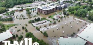 Five dead as floods devastate the Midwest United States