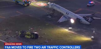 2 air traffic controllers left early on night of deadly LaGuardia plane collision, FAA finds