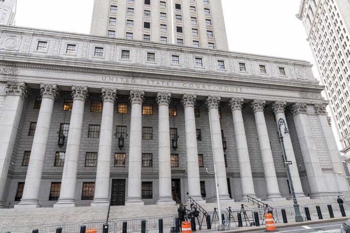 United States courthouse with grand neoclassical columns