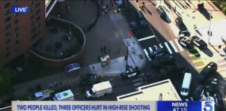 2 people killed, three officer hurt in high-rise shooting in Minneapolis