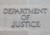 Congress Lied To? FBI Bosses Accused Department of Justice inscription on stone wall